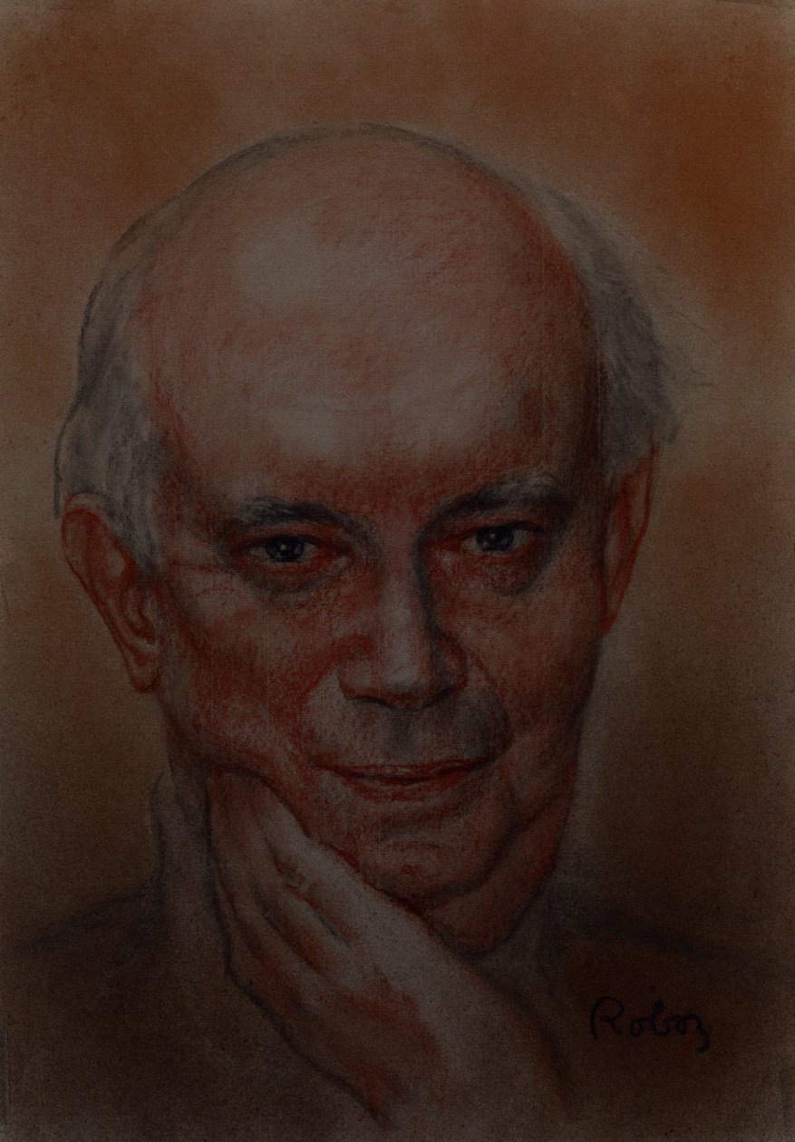 Ritratto di Alan Ayckbourn di Zsuzsi Roboz da Rudolf Eichstaedt