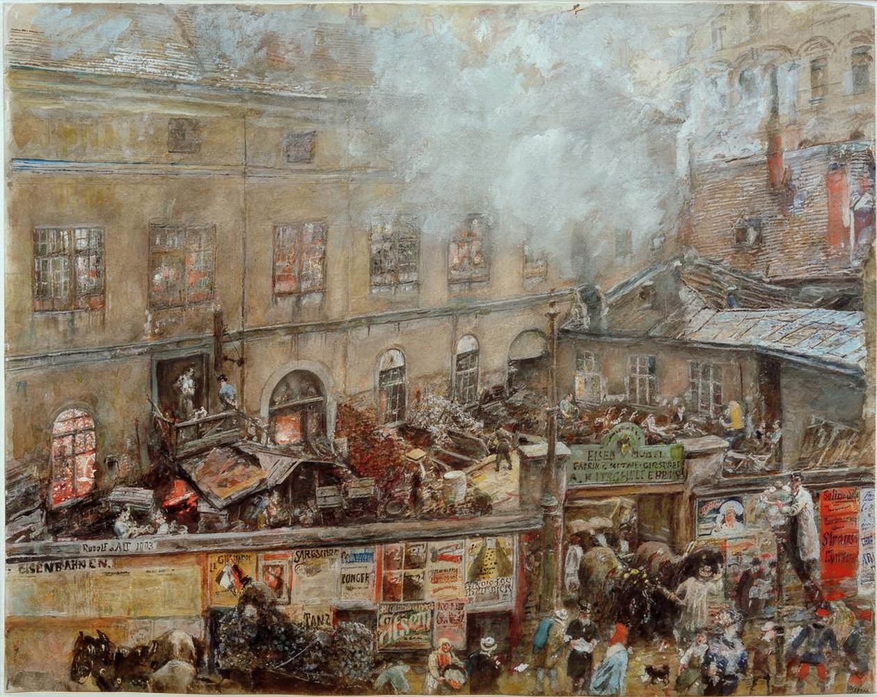 La fonderia di ferro Kitschelt in Skodagasse a Vienna da Rudolf von Alt