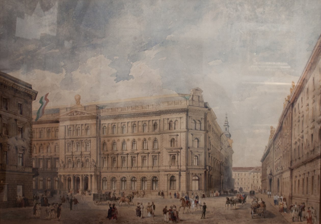 La casa degli invalidi a Pest da Rudolf von Alt