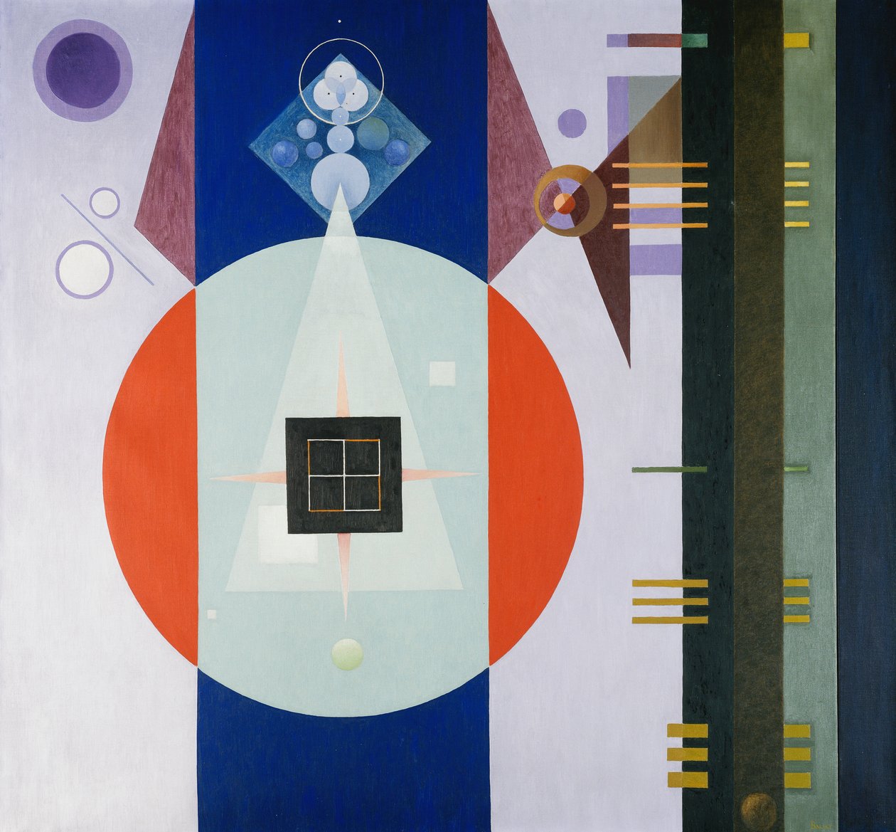 Quadrato scuro da Rudolf Bauer