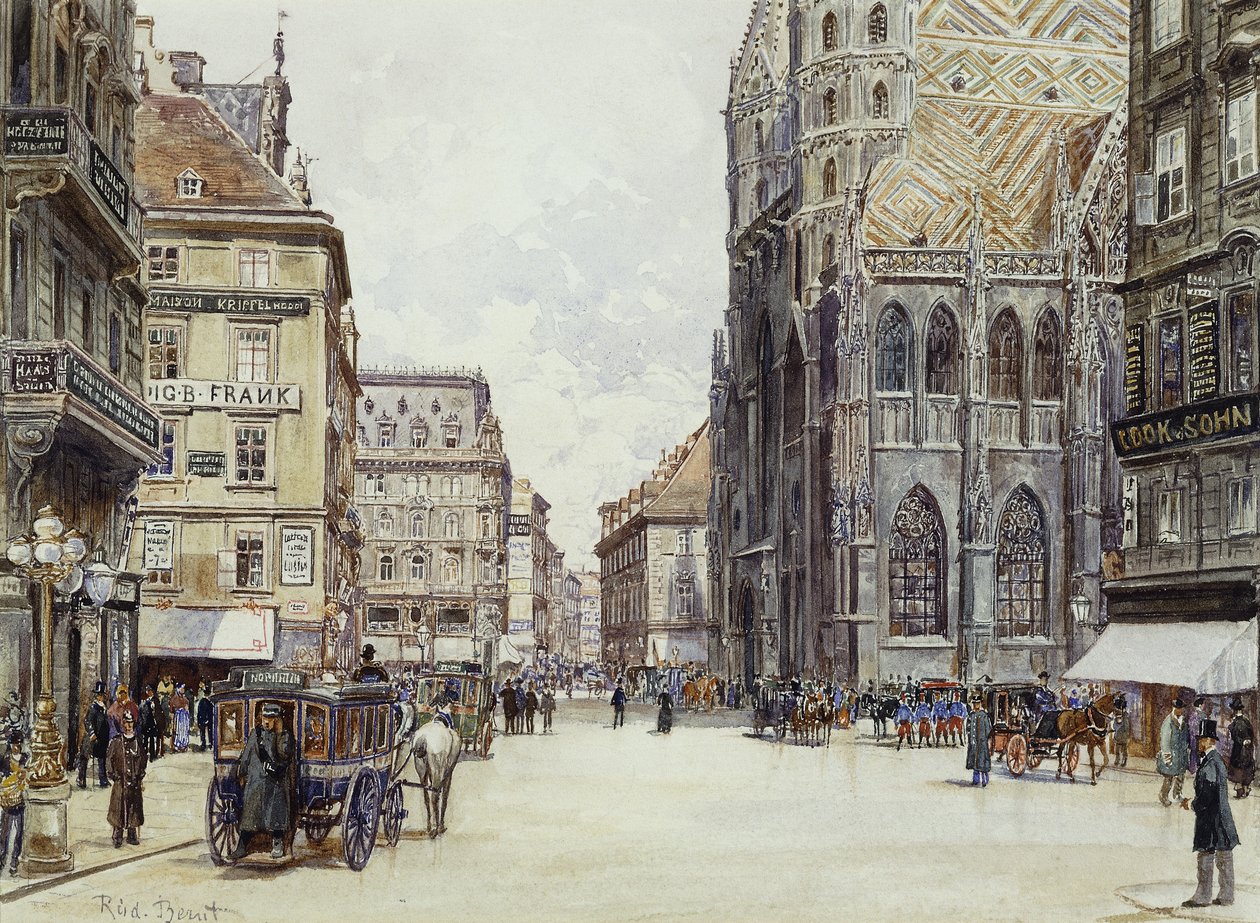 Stefanplatz, Vienna da Rudolf Bernt