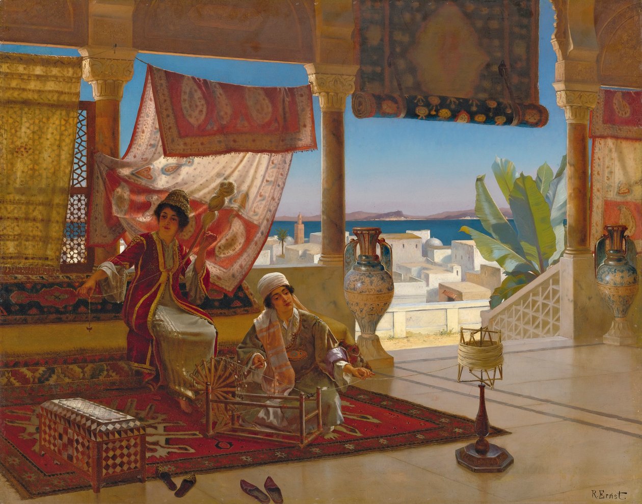 Le filatrici di lana da Rudolphe Ernst