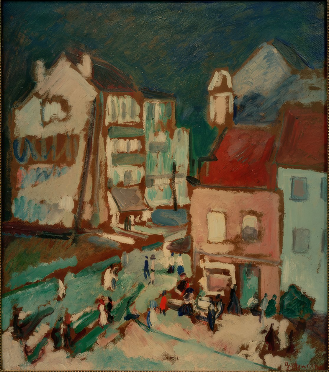 Scena di strada a Knokke da Rudolf Grossmann