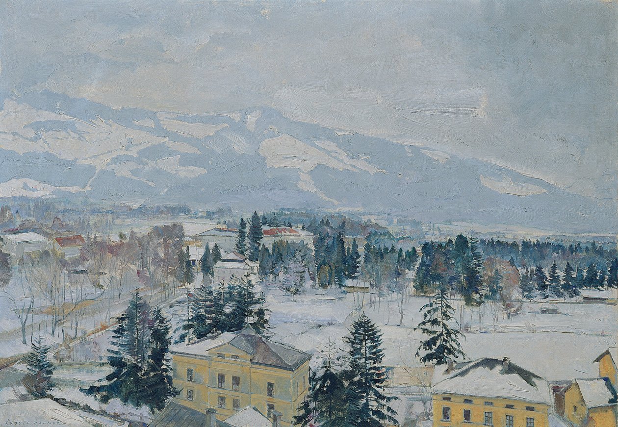 Paesaggio di Salisburgo con Kapuzinerberg da Rudolf Hafner