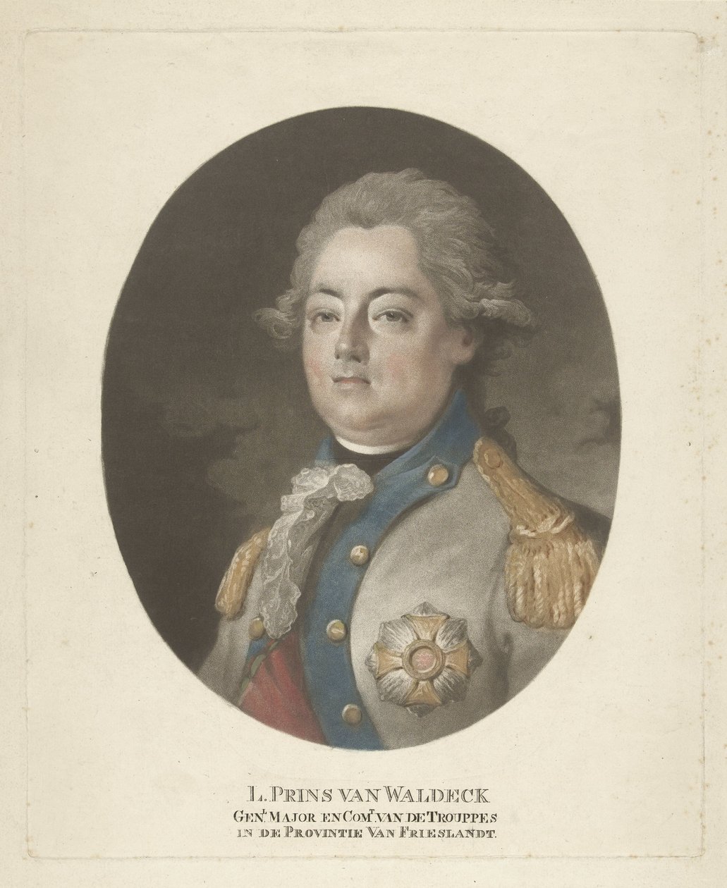 Ritratto di Luigi principe di Waldeck da Rudolf Henzi