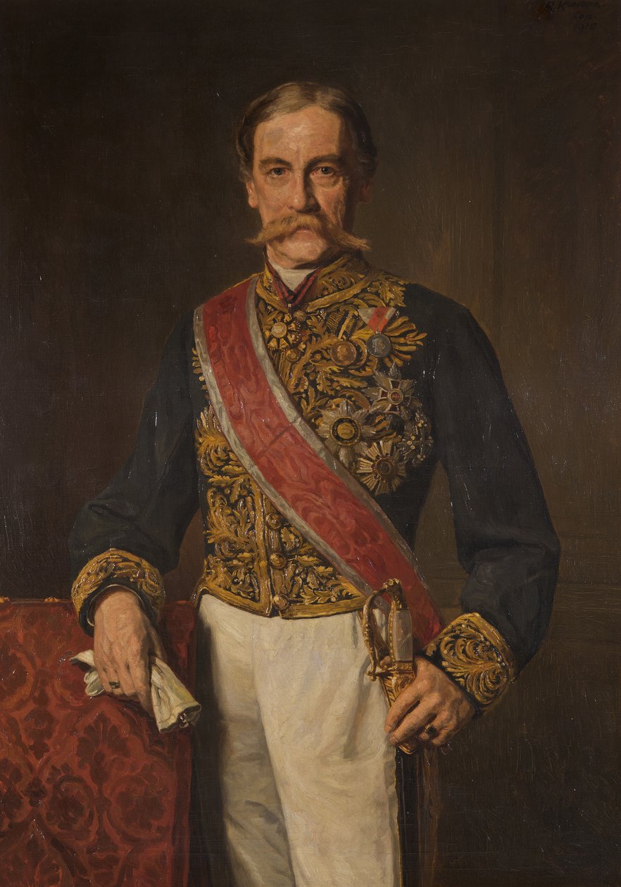 Ministro Karl Hohenwart, conte di Gerlachstein da Rudolf Konopa