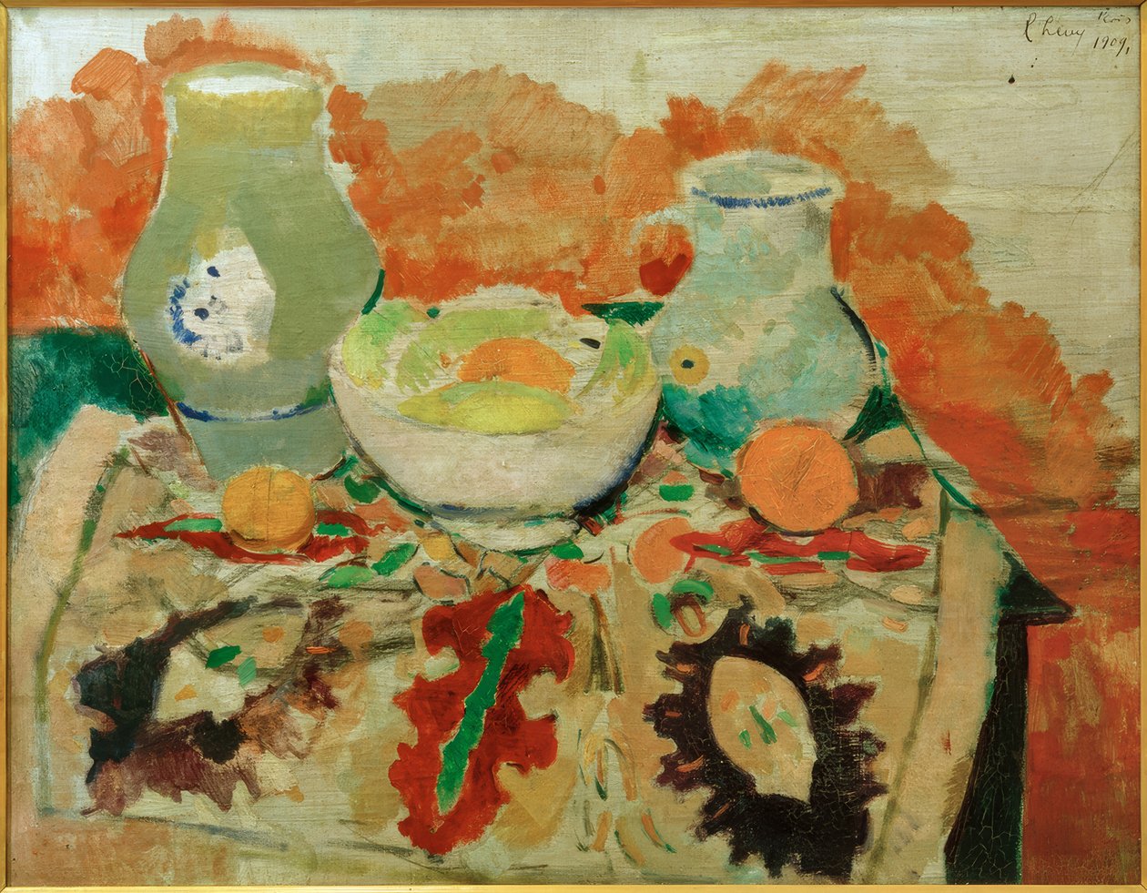 Natura morta con brocche e frutta, Parigi da Rudolf Levy
