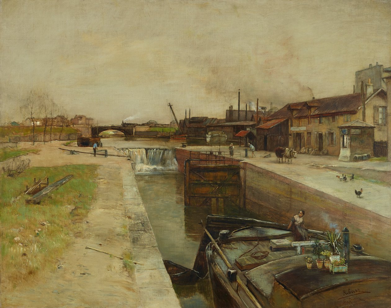 Chiusa sul canale di St. Denis da Rudolf Ribarz