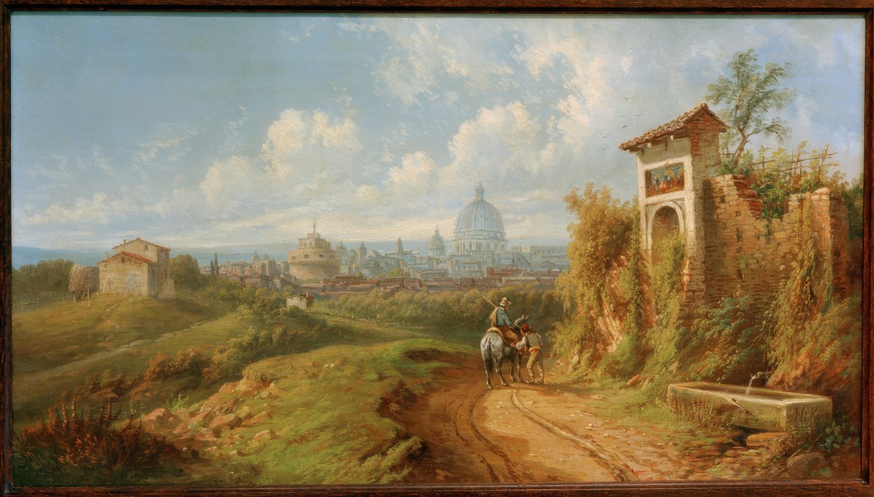 Vista su Roma da Rudolf von Alt