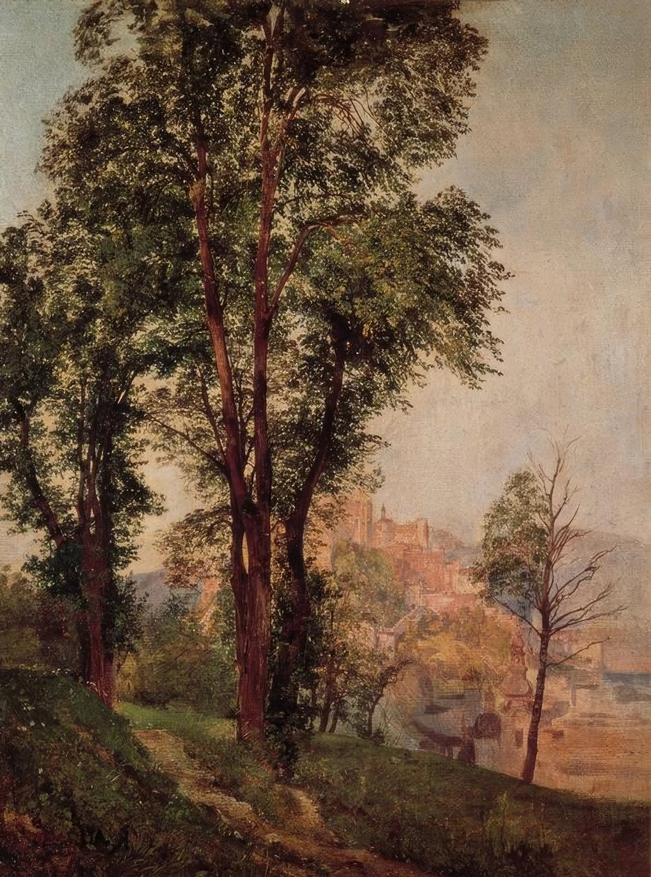 Vista dal Mönchsberg su Salisburgo da Rudolf von Alt