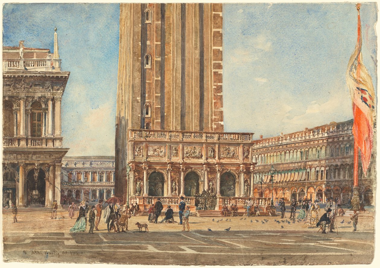 La Piazza San Marco da Rudolf von Alt