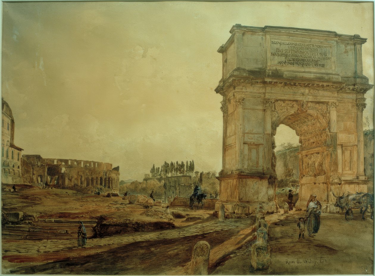 Arco di Tito a Roma da Rudolf von Alt