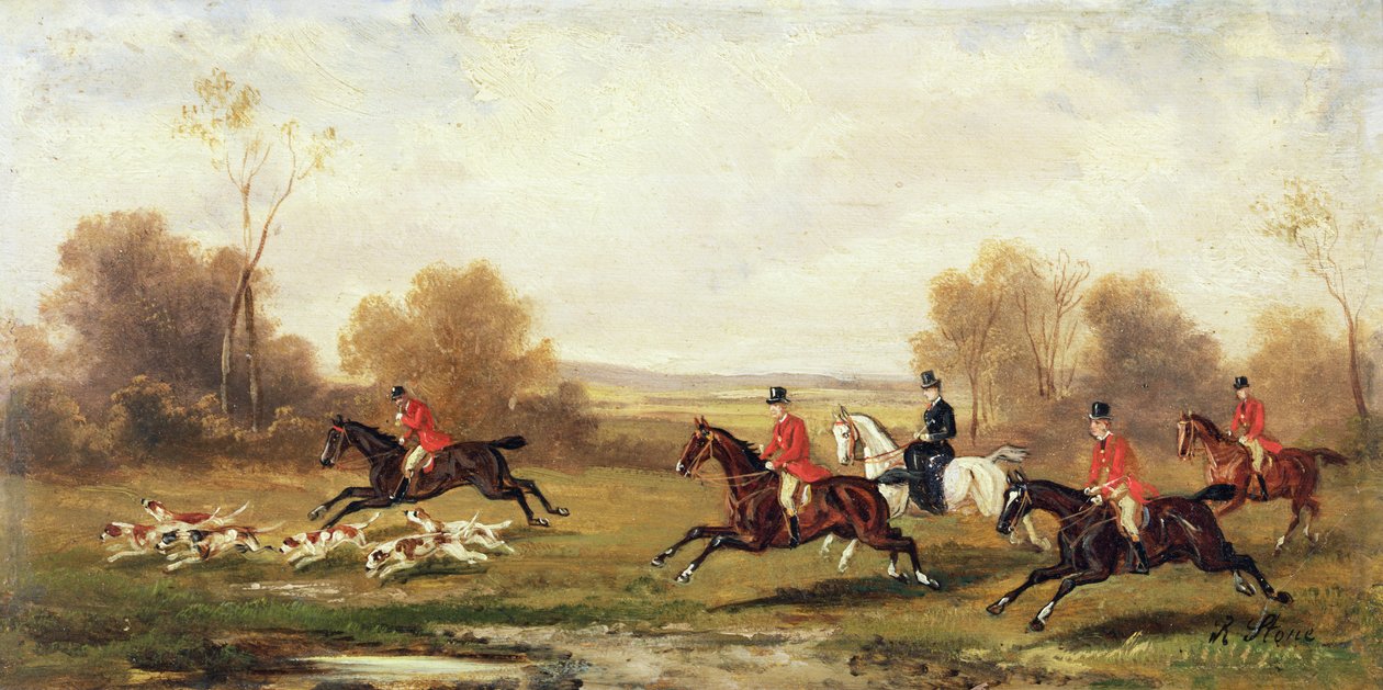 Scena di caccia, c.1920 da Rudolph Stone