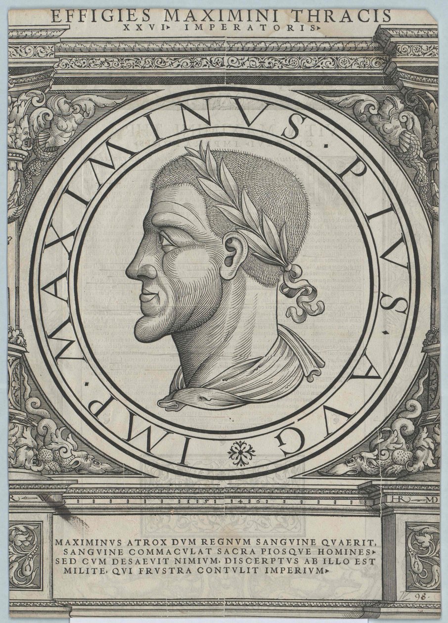 Imperatore romano Massimino Trace da Rudolph Wyssenbach