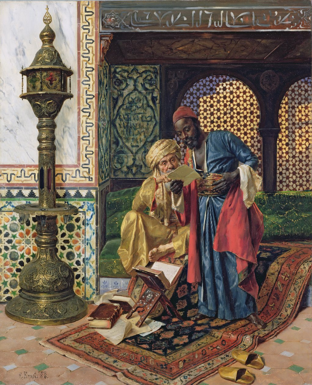 La lettera, 1888 da Rudolphe Ernst