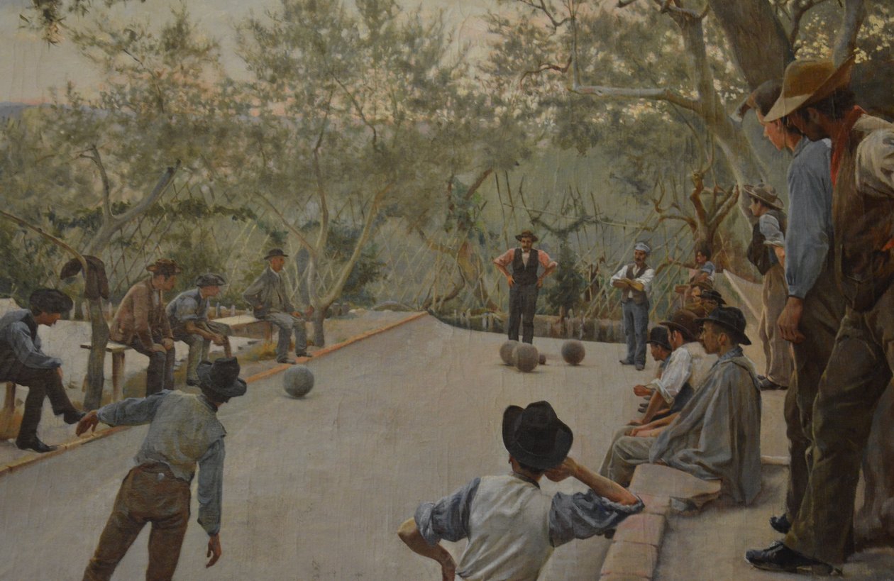 Il gioco delle bocce (dettaglio) da Ruggero Focardi
