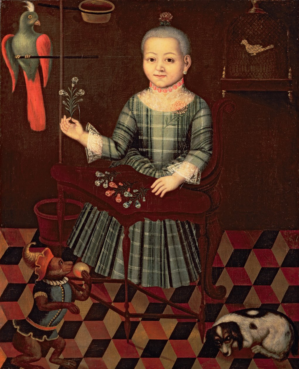 Ritratto di una bambina da Russian School