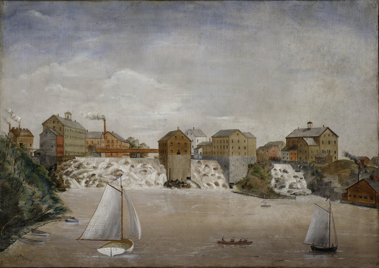 Cascate di Vergennes, c.1875-76 da S. H. Washburn