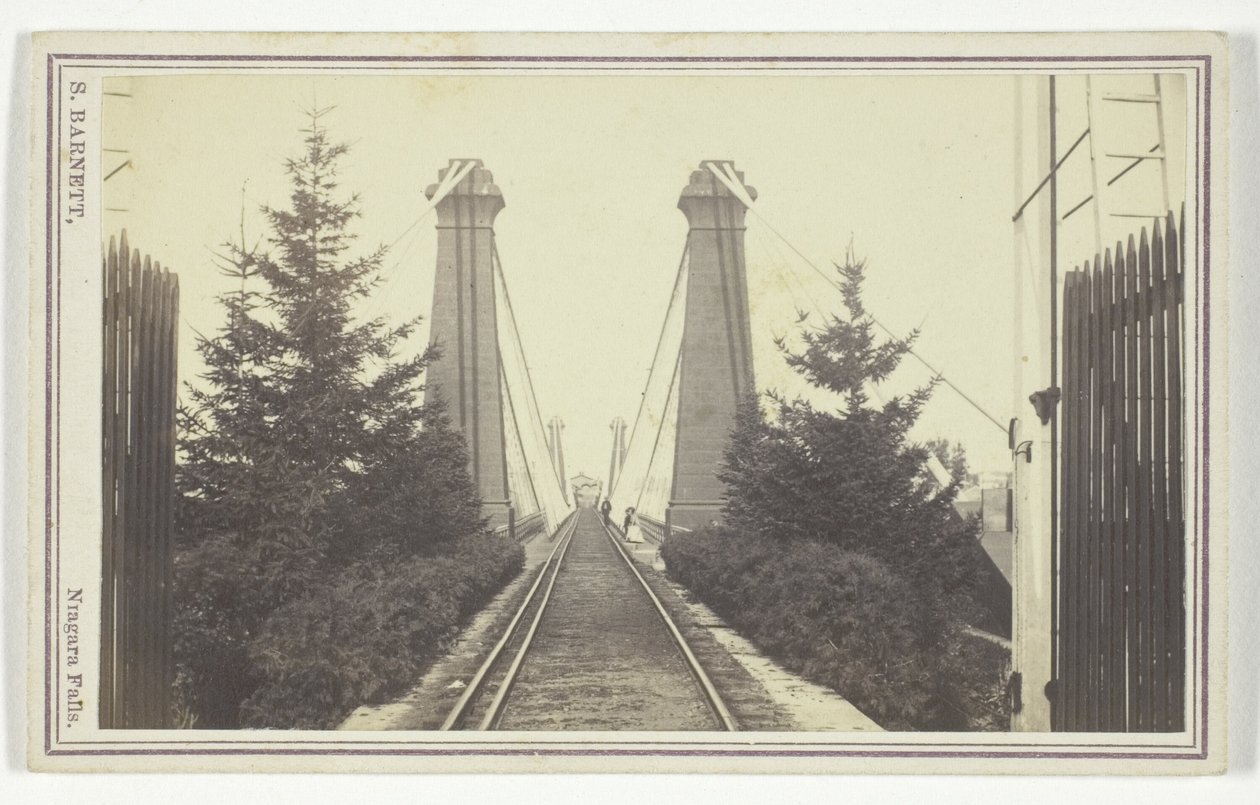 Ponte sospeso ferroviario, Cascate del Niagara da S. Barnett