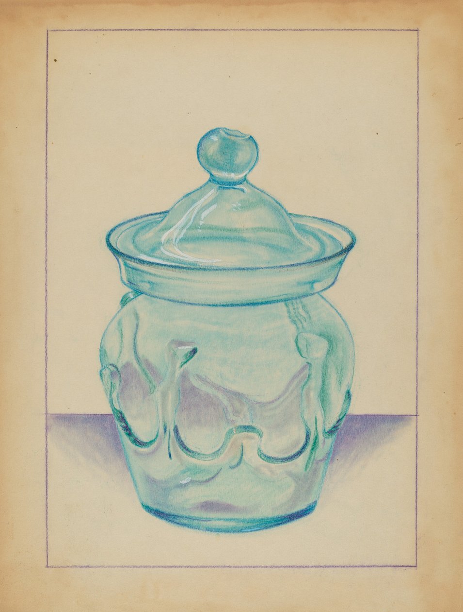 Contenitore di vetro da S. Brodsky