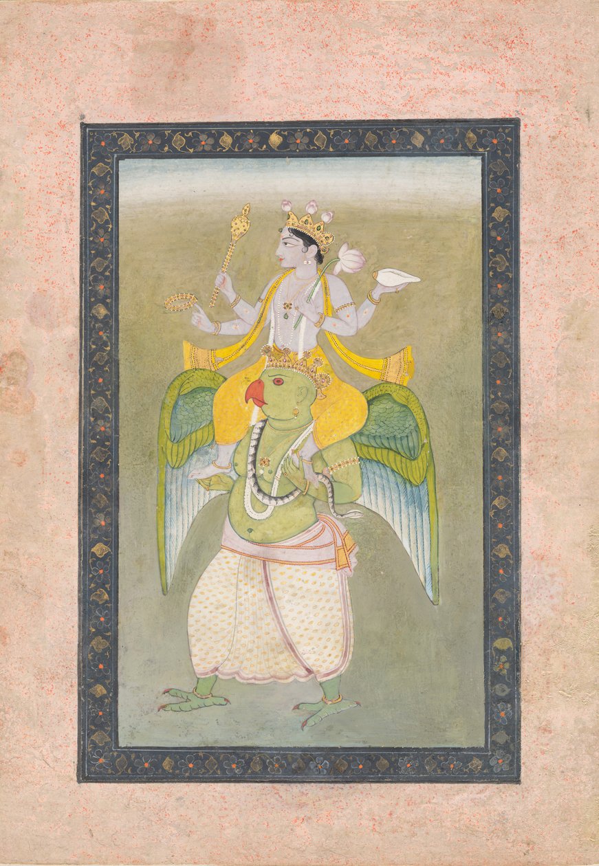 Vishnu su Garuda da Sajnu