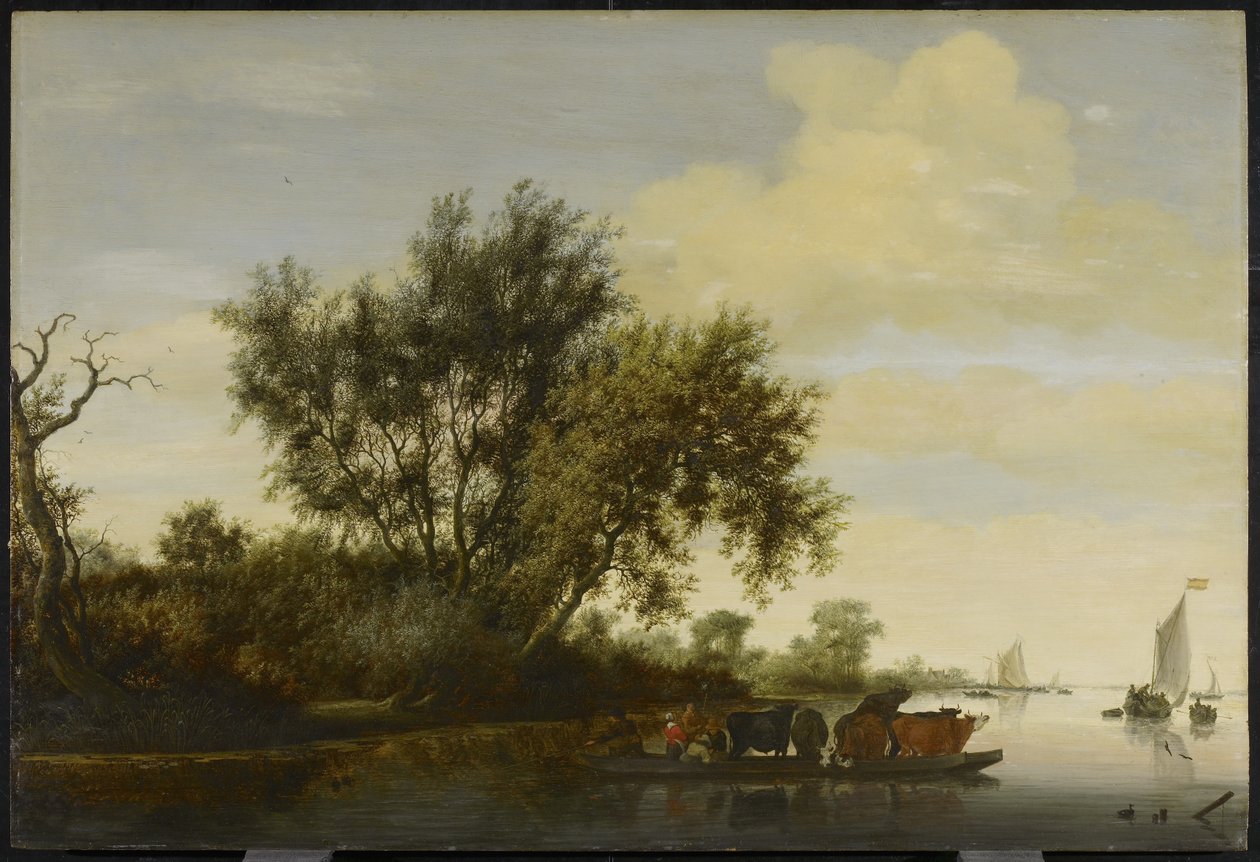 Il traghetto, 1650 da Salomon van Ruisdael or Ruysdael