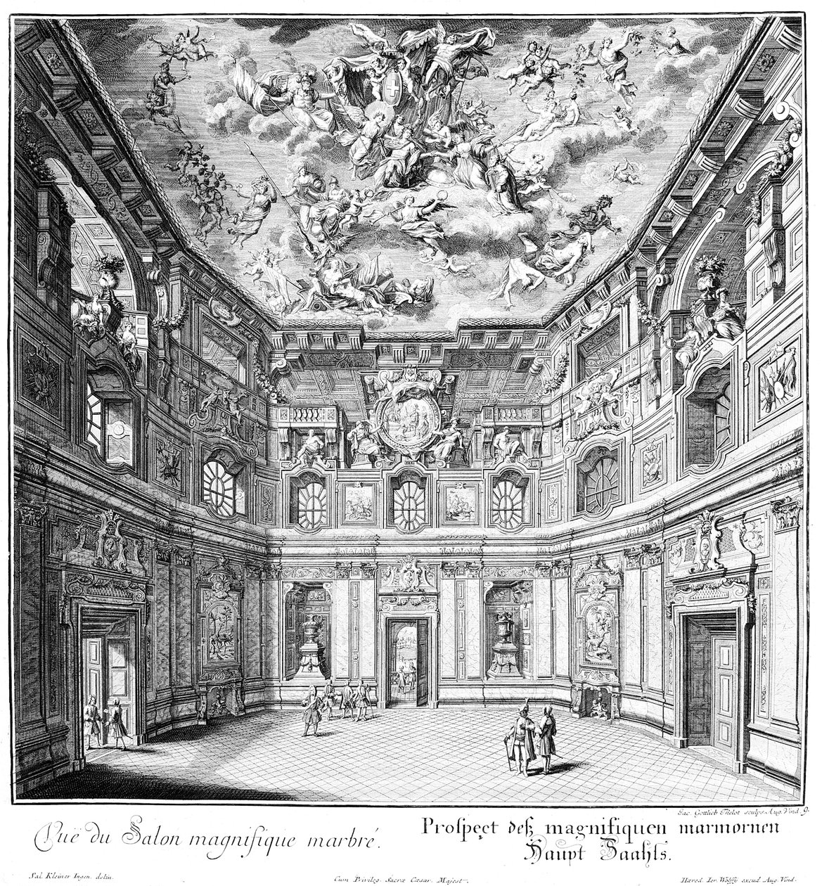 Sala di marmo da Salomon Kleiner