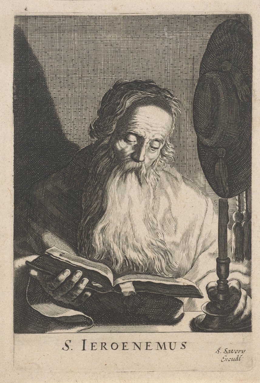 San Girolamo che legge alla luce di una candela da Salomon Savery (attributed to)