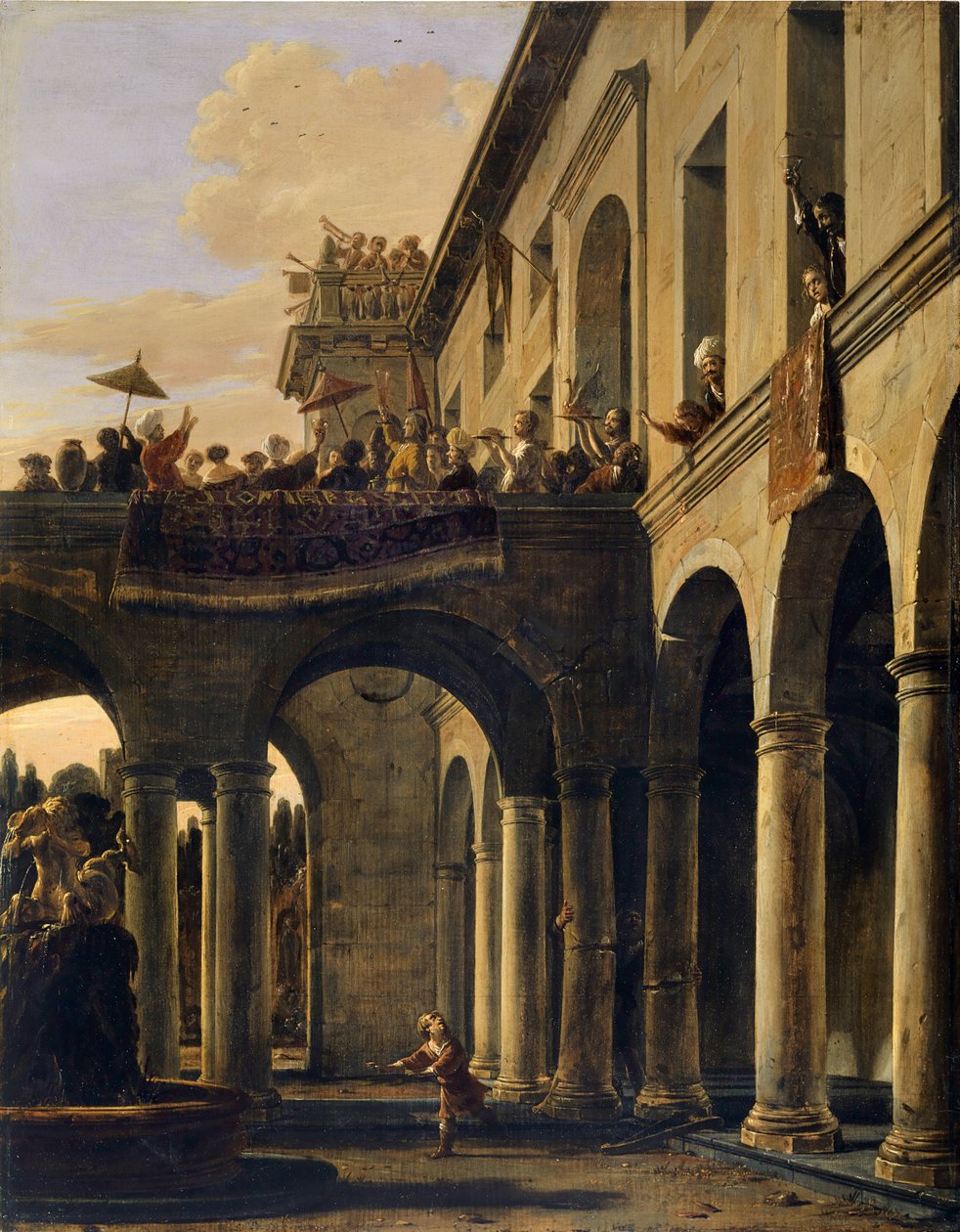 Sansone distrugge il tempio di Dagon da Salomon de Bray
