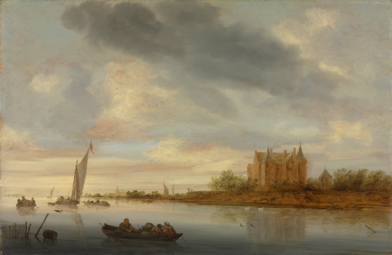 Castello su un fiume da Salomon van Ruysdael