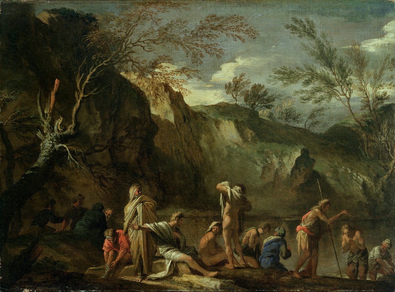 Il Battesimo di Cristo da Salvator Rosa