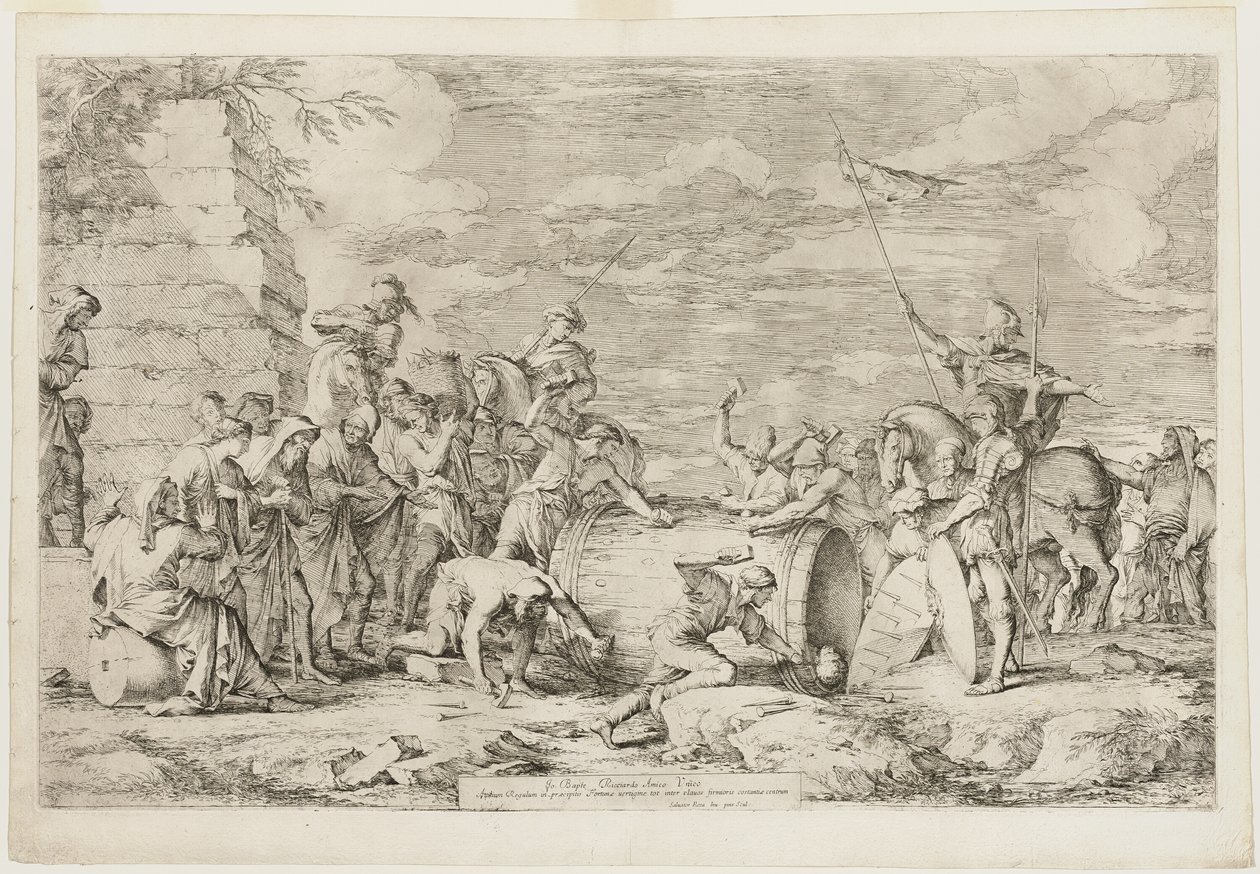 La morte di Atilio Regolo da Salvator Rosa