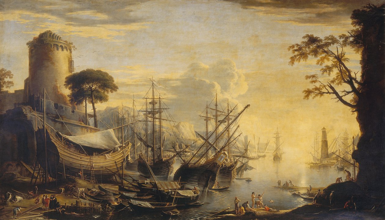 Porto al tramonto da Salvator Rosa