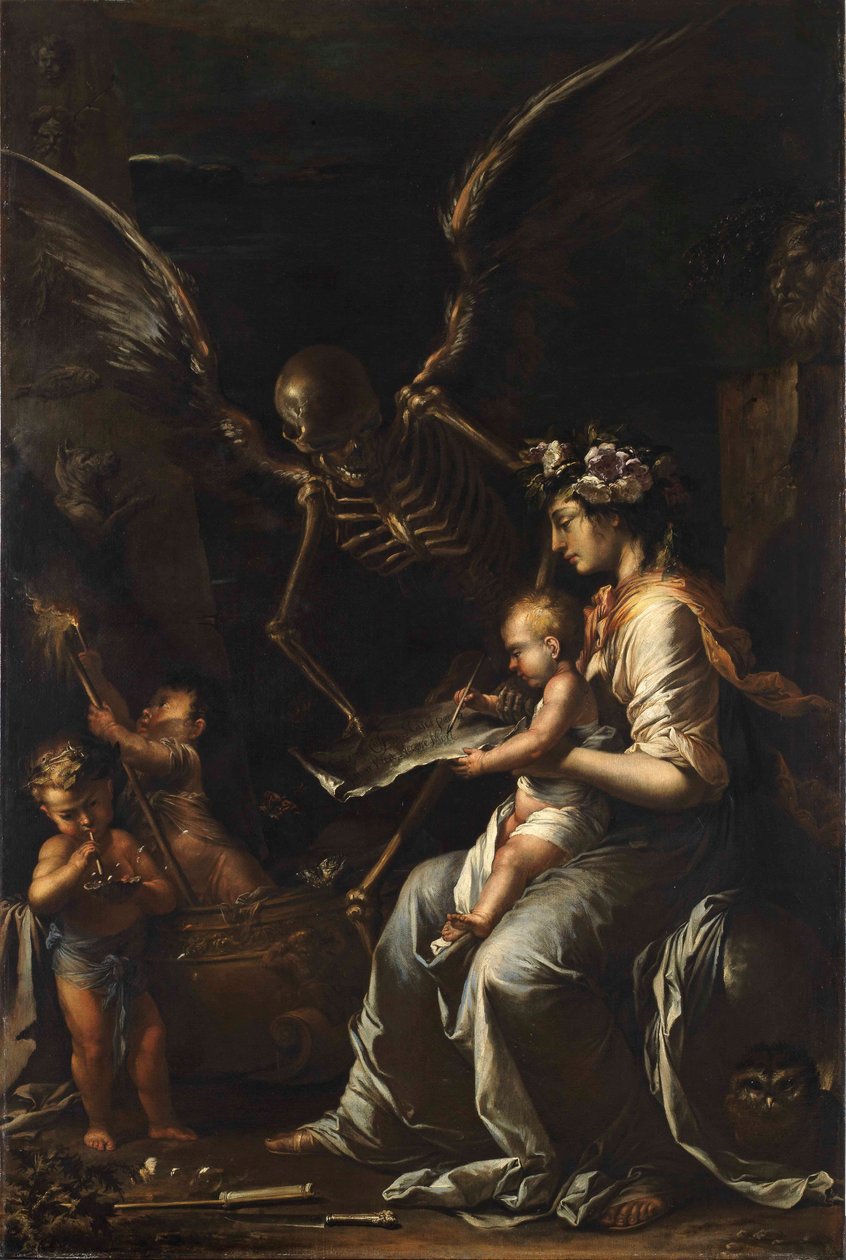 Fragilità umana, c.1656 da Salvator Rosa