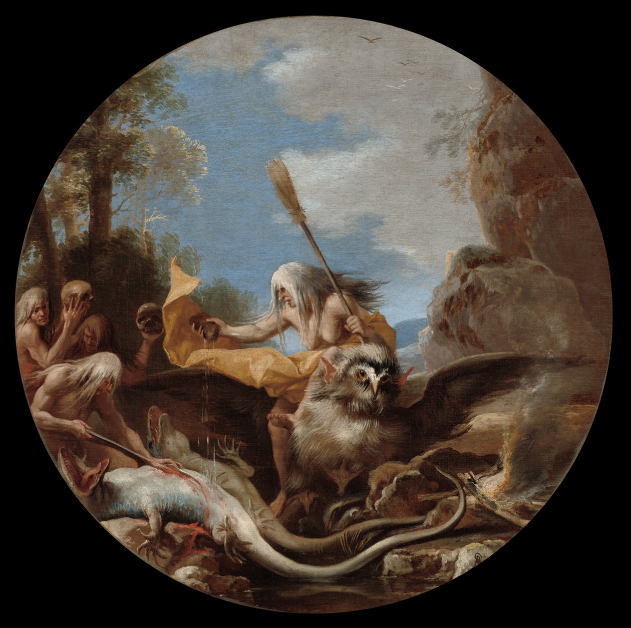 Scene di stregoneria: Giorno, c. 1645-1649 da Salvator Rosa