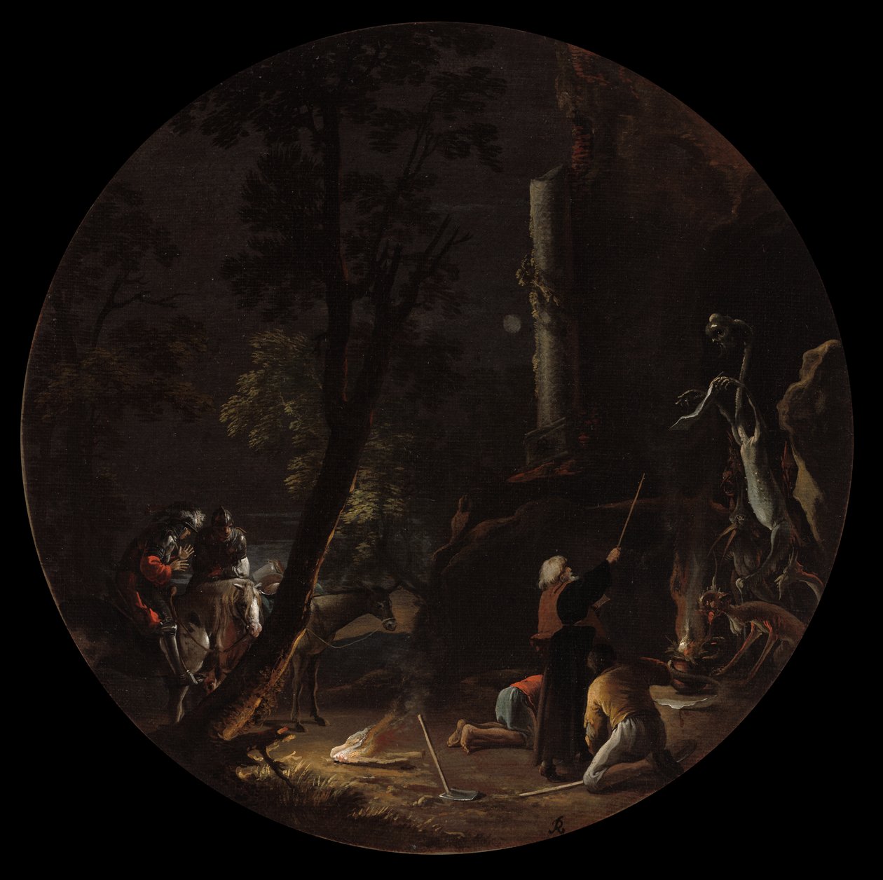 Scene di Stregoneria: Notte, c. 1645-1649 da Salvator Rosa