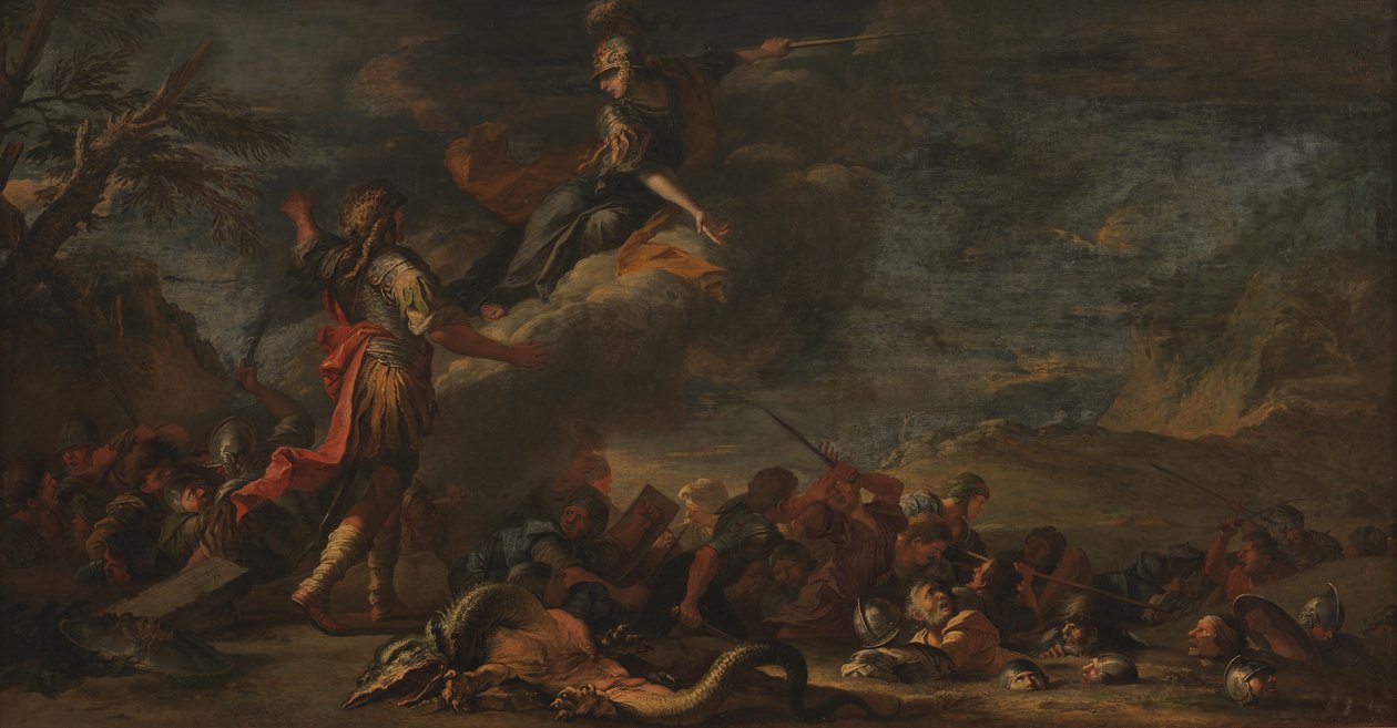 La fondazione di Tebe da Salvator Rosa