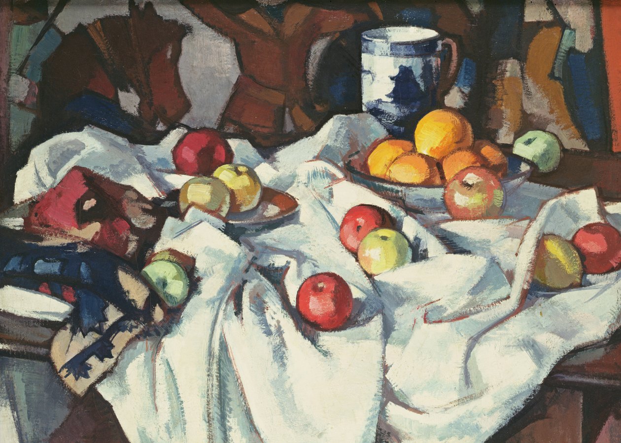 Natura morta di arance e mele da Samuel John Peploe