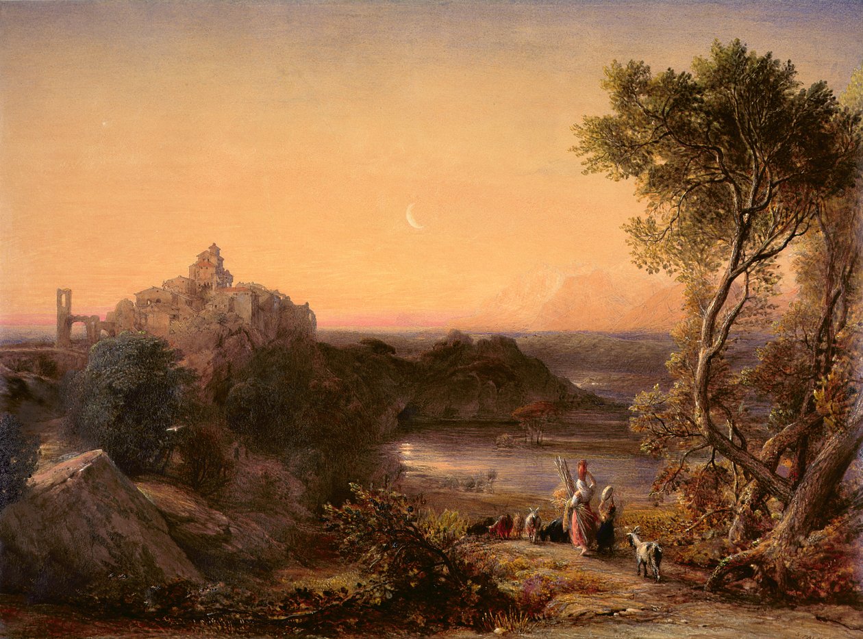 Papigno sul Nar sotto le cascate di Terni, 1839 da Samuel Palmer