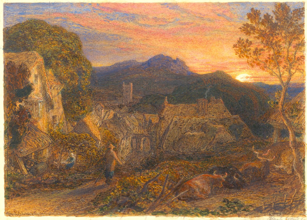 Il Banditore, da Il Penseroso, 1881 da Samuel Palmer