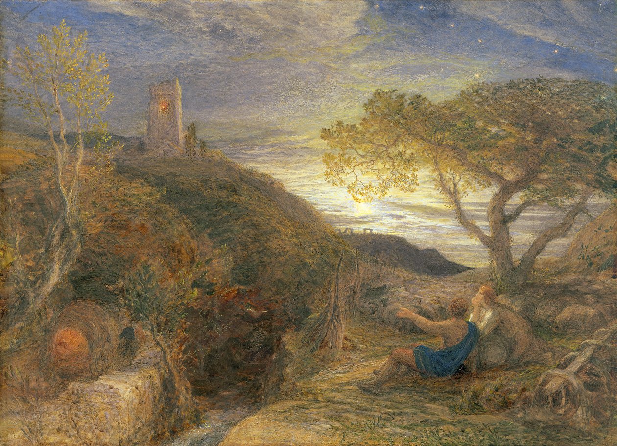 La torre solitaria, 1868 da Samuel Palmer