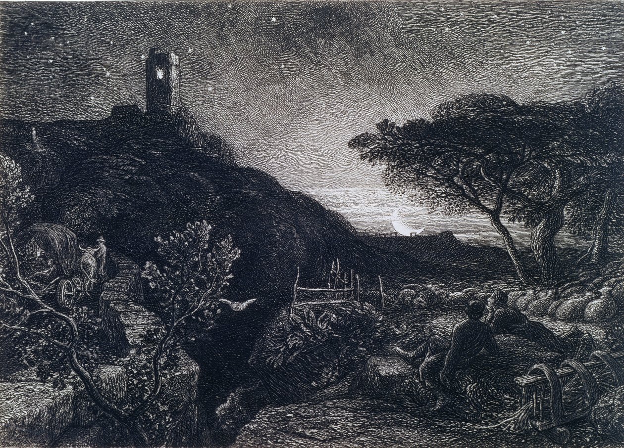 La Torre Solitaria, 1879 da Samuel Palmer