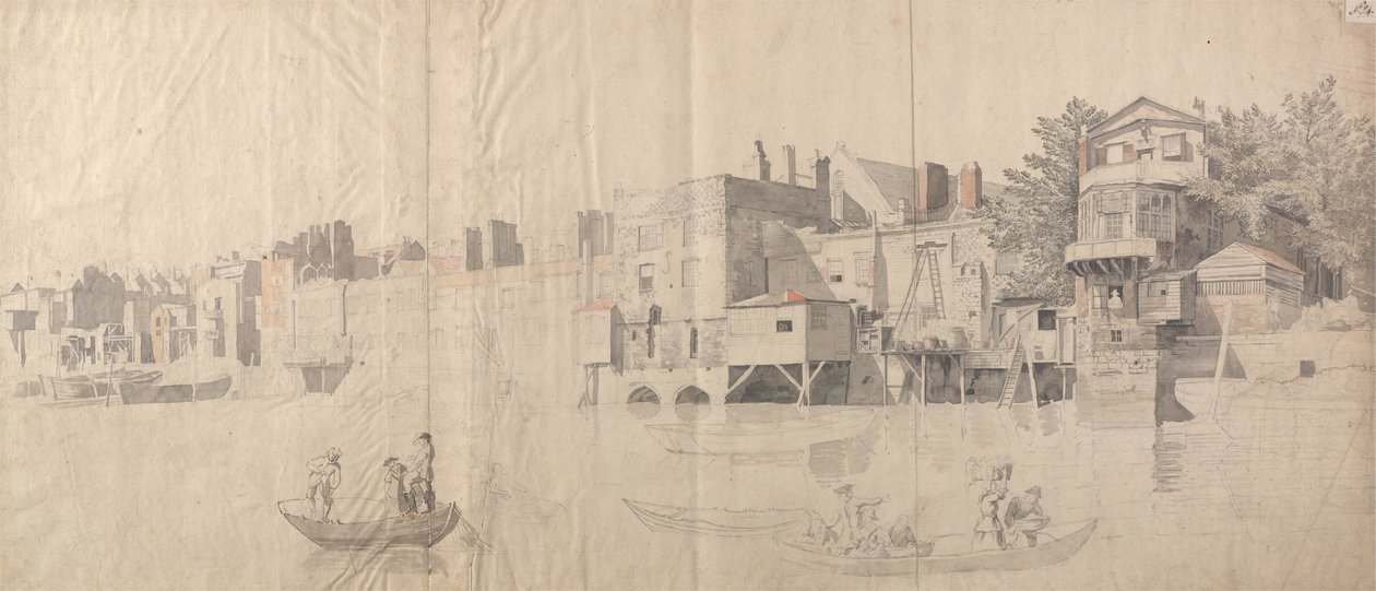 Edifici sul Tamigi da Samuel Scott