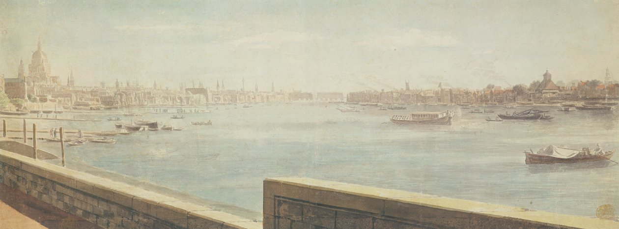 Veduta del Tamigi, Londra da Samuel Scott