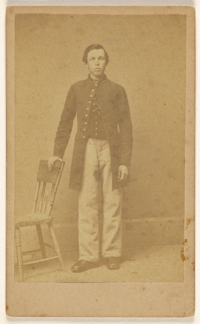 [Soldato confederato non identificato, in piedi]. da Samuel A. Cooley