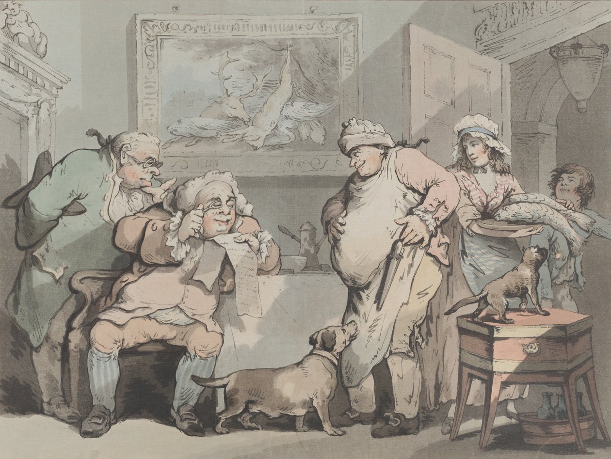 Ghiottoni studiosi, ottobre 1788 da Samuel Alken