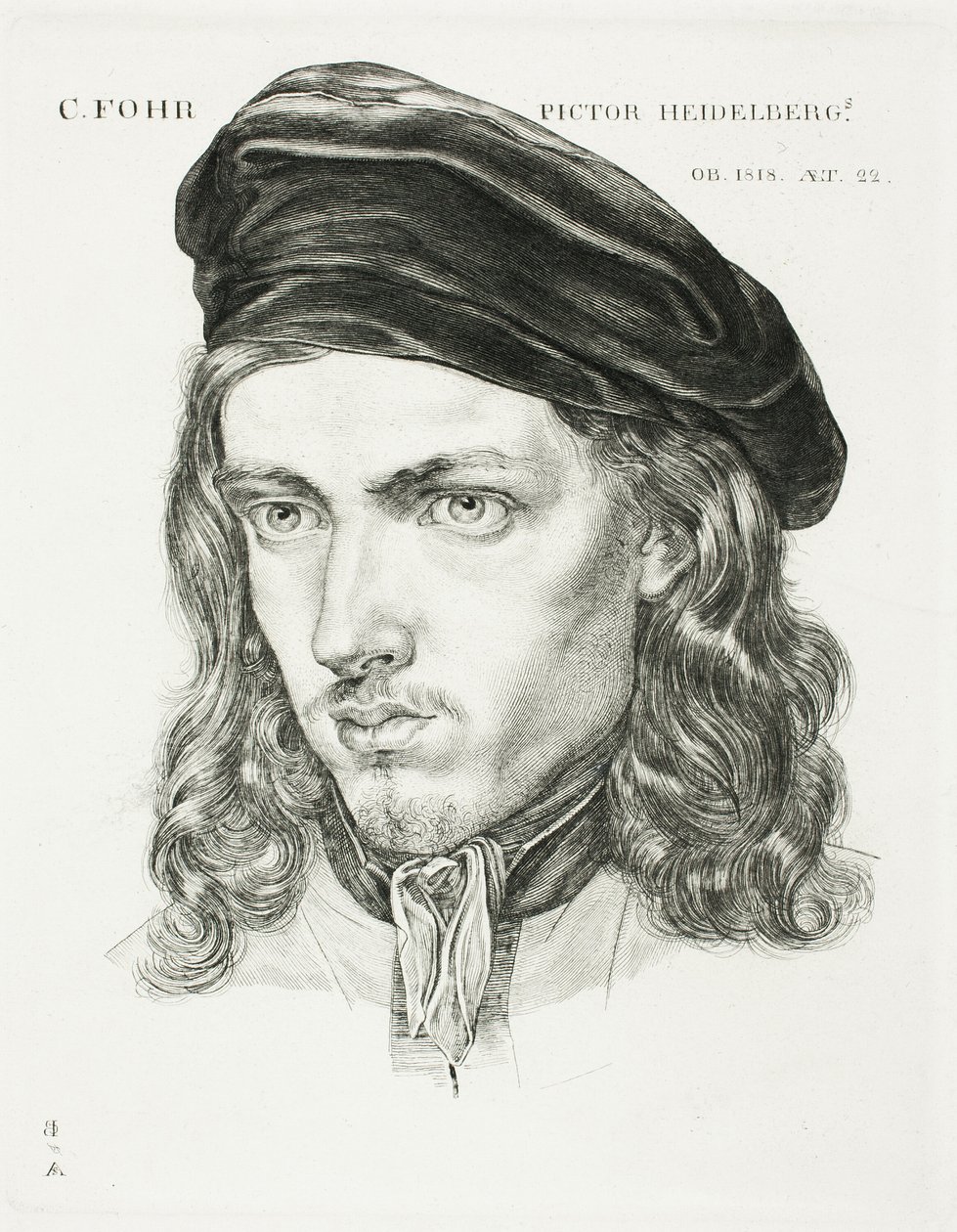Ritratto di Carl Philipp Fohr da Samuel Amsler