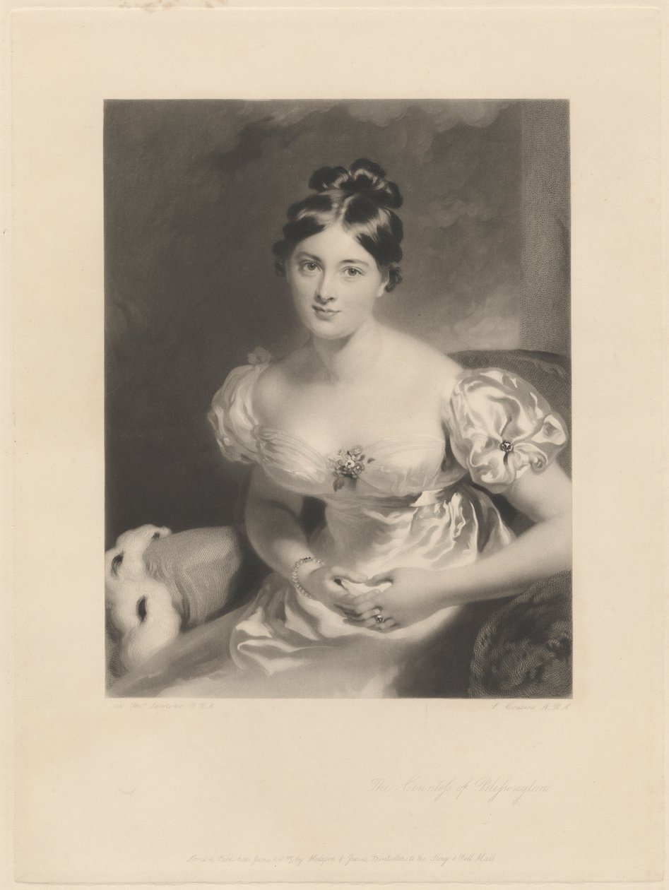 La Contessa di Blessington da Samuel Cousins