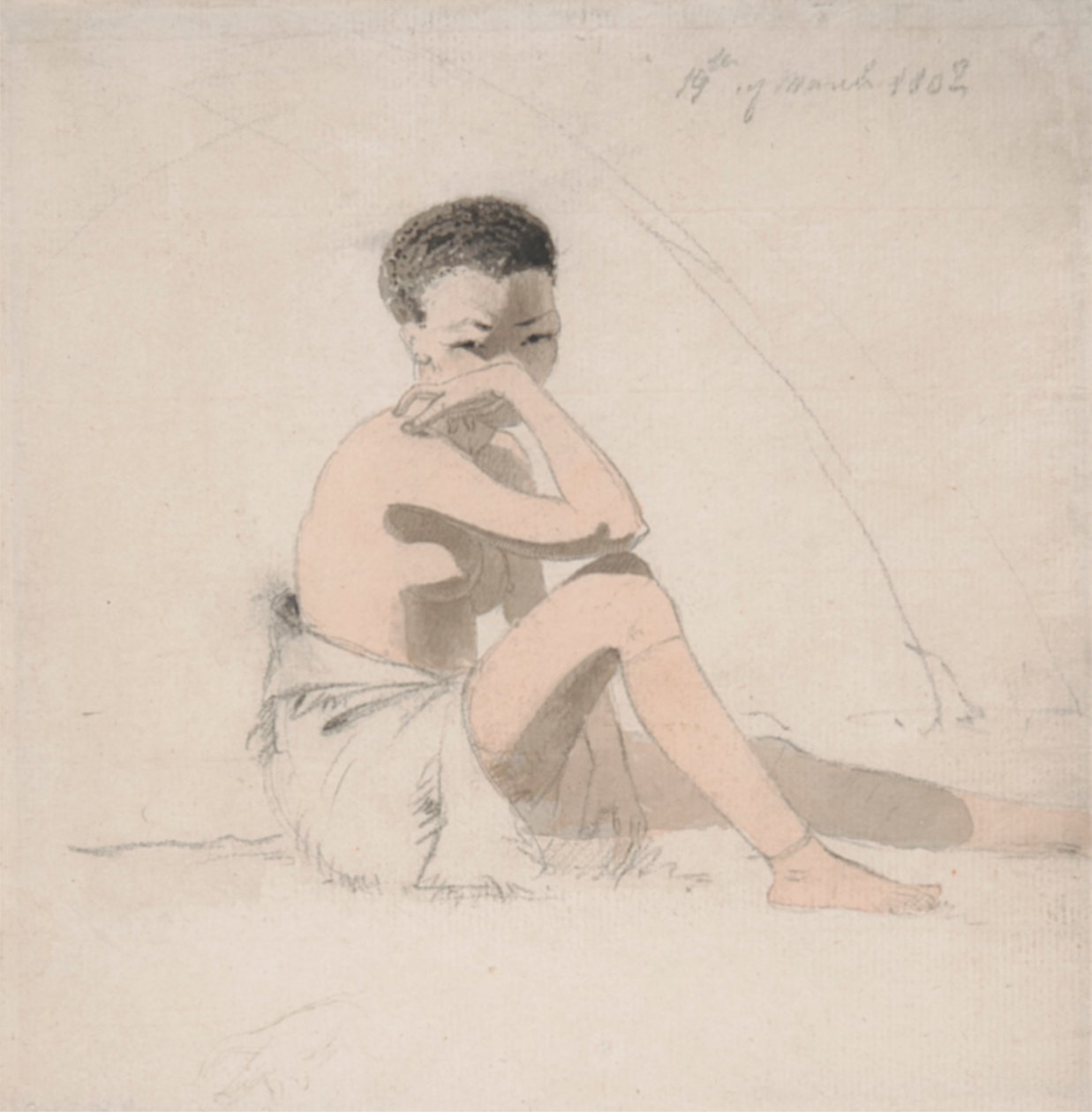 Ragazza Korah seduta da Samuel Daniell