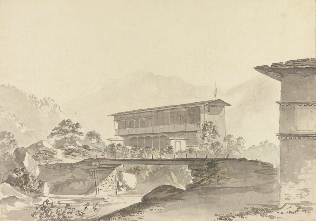 Vicino a Tassisudon [Tashicho Dzong] da Samuel Davis